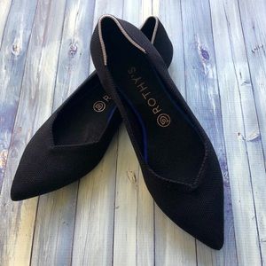 Rothy’s Black Pointed Toe Flat 9.5